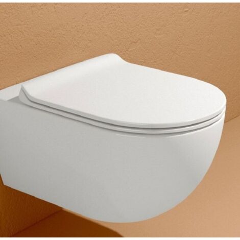 Flaminia App/Quick sedile wc rallentato slim sgancio rapido termoindurente bianco codice prod: QKCW09