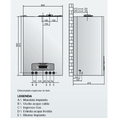 ARISTON GROUP Clas One B 24 Wi Fi Mtn Caldaia Murale A Condensazione ...