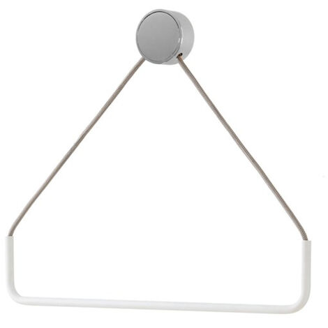 EVER Ring portasalviette triangolare cromato/bianco codice prod: EVRGPSCRC (1/2)
