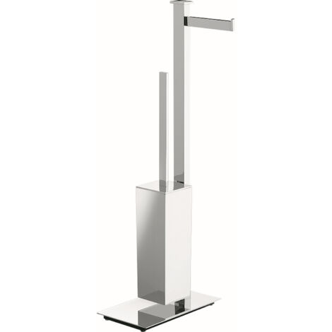 COLOMBO DESIGN Units piantana porta rotolo dx /scopino cromato codice prod: B9107DCR