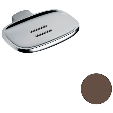 COLOMBO DESIGN Trenta porta sapone inamovibile grafite opaco codice prod: B30010GM (1/2)