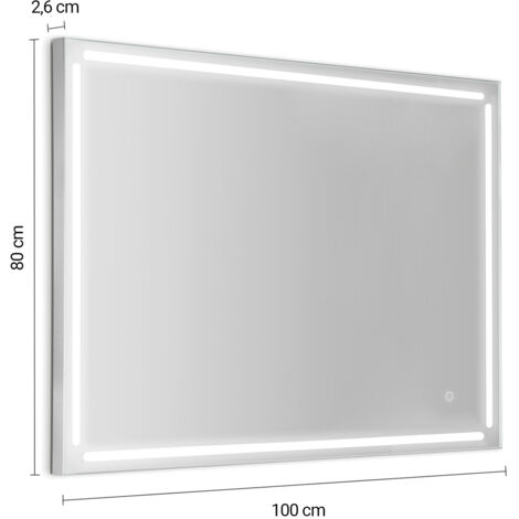 Gedy Specchio Da Bagno 2550 – Modello 25500000000 – 76 X 64 Cm