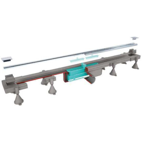 SCELTO DA DESIVERO Set griglia inox,ritagliabile su misura l.400-1200mm x sc.doccia a pavim. codice prod: DSV17118
