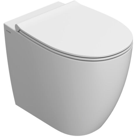 CERAMICA GLOBO 4all wc 54.36 multi senza brida filo parete con fissag ghost bianco opaco prod: md004bo codice prod: MD004BO