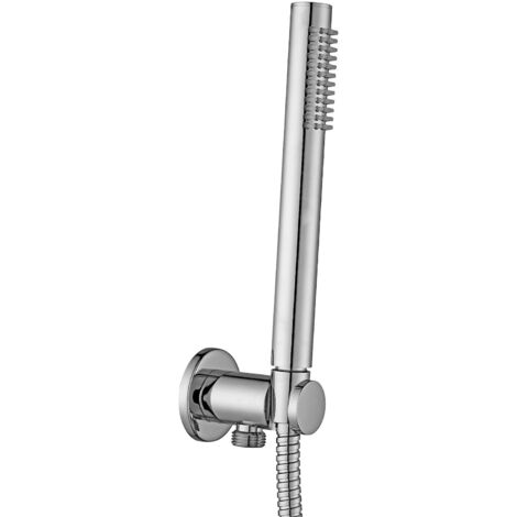 Set doccia presa acqua con supporto e doccia in metallo colore cromo Paffoni ZDUP094CR  Cromo