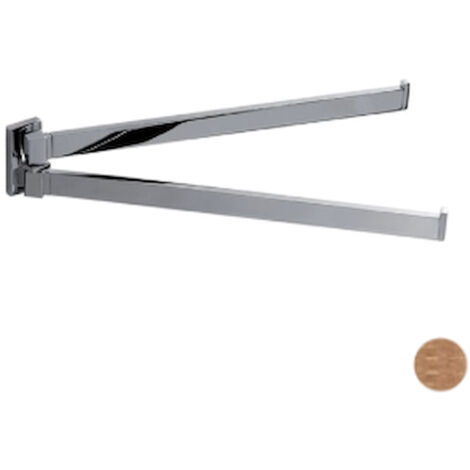 COLOMBO DESIGN Look b1612 porta salviette doppio a snodo 33,5 cm vintage mat codice prod: B16120VM