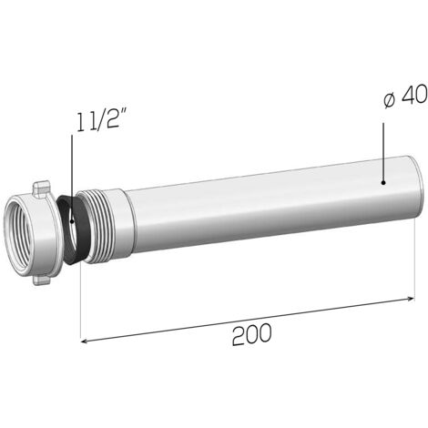 SCELTO DA DESIVERO PROLUNGA DN 40 CM 20 - 1"1/2 codice prod: DSV20685