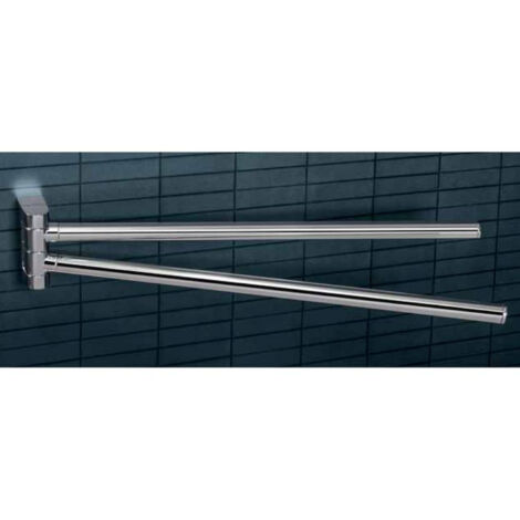 COLOMBO DESIGN B40120 Porta salviette cromato doppio snodo serie Mini codice prod: B40120CR