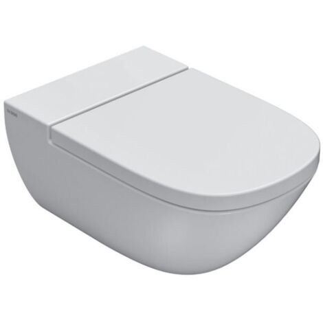Water Stockholm sospeso senza brida (rimless) cm. 58x37 bianco