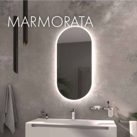 KOH-I-NOOR Specchio Marmorata ovale L50 H 90 4000k codice prod: L46081 (1/2)