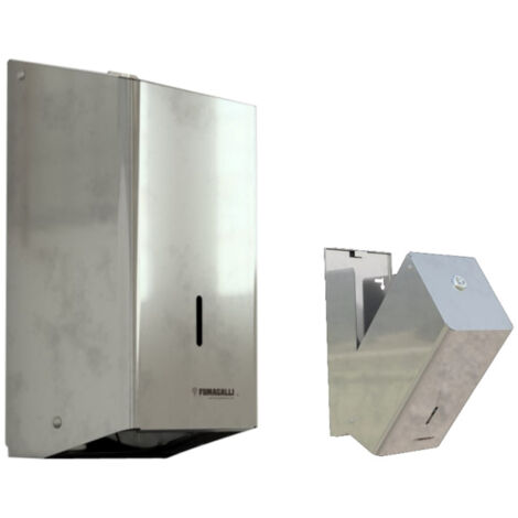 FUMAGALLI Dispenser carta igienica Blu interfogliato inox lucido codice prod: BLU7201S (1/2)