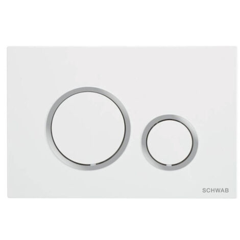 FLUIDMASTER Placca Vela bianco con anello cromo lucido codice prod: P47-0201-0250