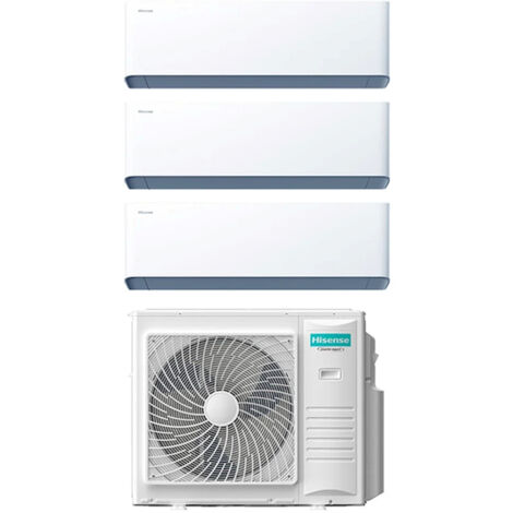 HISENSE Condizionatore trialsplit serie Uni Hb 9000 + 12000 + 12000 Btu codice prod: HB25XU0AG HB35XU0AG(2) 3AMW72U