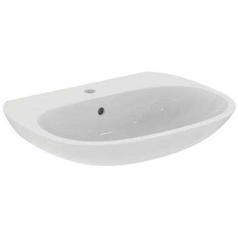 Ideal Standard TESI lavabo L.65 cm, monoforo, con troppopieno, colore bianco T443301
