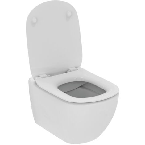 Ideal Standard Tesi - WC sospeso con sedile SoftClose, RimLS+, bianco T536001