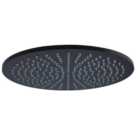 Soffione tondo Ø 225mm in ottone ispezionabile colore nero opaco Paffoni Light ZSOF074NO Nero opaco