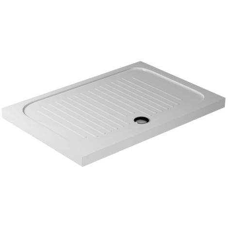 Piatto doccia 75x110 h.6 in ceramica bianco lucido Flat di