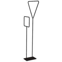BERTOCCI Moon piantana lavabo salviette triangolo e quadrato nero opaco codice prod: 14703640800