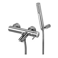 Miscelatore esterno per vasca con doccino Paffoni serie Light LIG026CR Cromato - Ottone