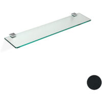STILHAUS Gea mensola con piano vetro nickel nero satinato codice prod: 000GE0457