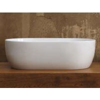 SCELTO DA DESIVERO Lavabo in ceramica ovale 55x36 bianco lucido da appoggio senza troppieno codice prod: DSV17433