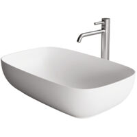 SCELTO DA DESIVERO Lavabo in ceramica ovale 60x37 h 15 bianco lucido da appoggio s/troppieno codice prod: DSV17986