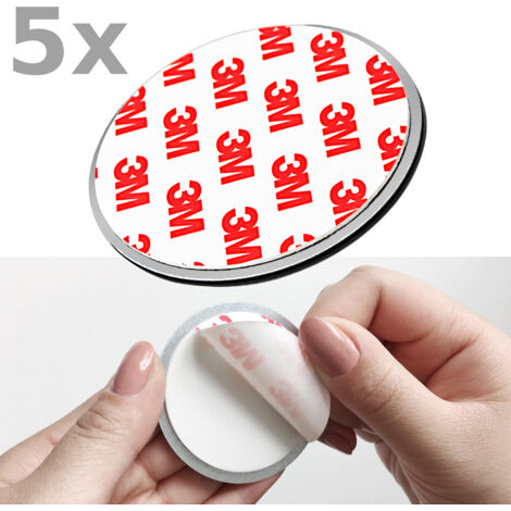 NEMAXX® 5x NX1 Quickfix Magnet Halterung Magnetbefestigung Magnethalterung für Rauchmelder / Funkrauchmelder / Rauchmelder