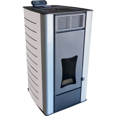 NEMAXX® Pelletofen P18 - Pelletheizung mit 18 kW – Pelletofen [WASSERFÜHREND] – Pelletofen Elektrokamin Wifi Ready – Pelletofen mit hoher Wärmeabgabe & Überhitzungsthermostat – Weiß