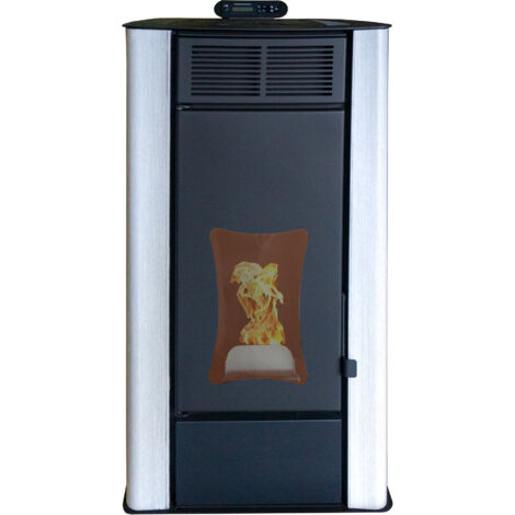 NEMAXX® Pelletofen P18 - Pelletheizung mit 18 kW – Pelletofen [WASSERFÜHREND] – Pelletofen Elektrokamin Wifi Ready – Pelletofen mit hoher Wärmeabgabe & Überhitzungsthermostat – Weiß