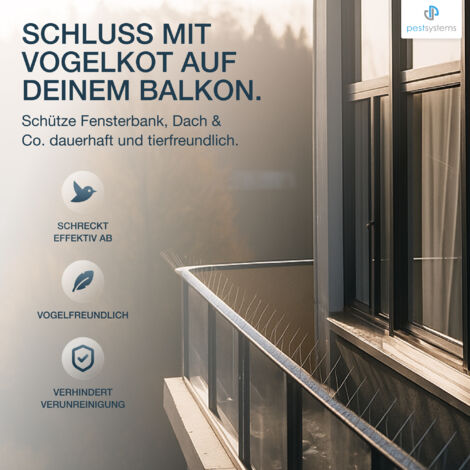 Taubenabwehr Vogelabwehr Spikes Edelstahl Vogelschutz Taubenspikes Vogelschreck - Foto 4