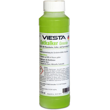 Viesta Flüssig-Entkalker Greenie - für Kaffeevollautomat, Kaffeemaschine, Wasserkocher etc. 250ml, universell einsetzbar