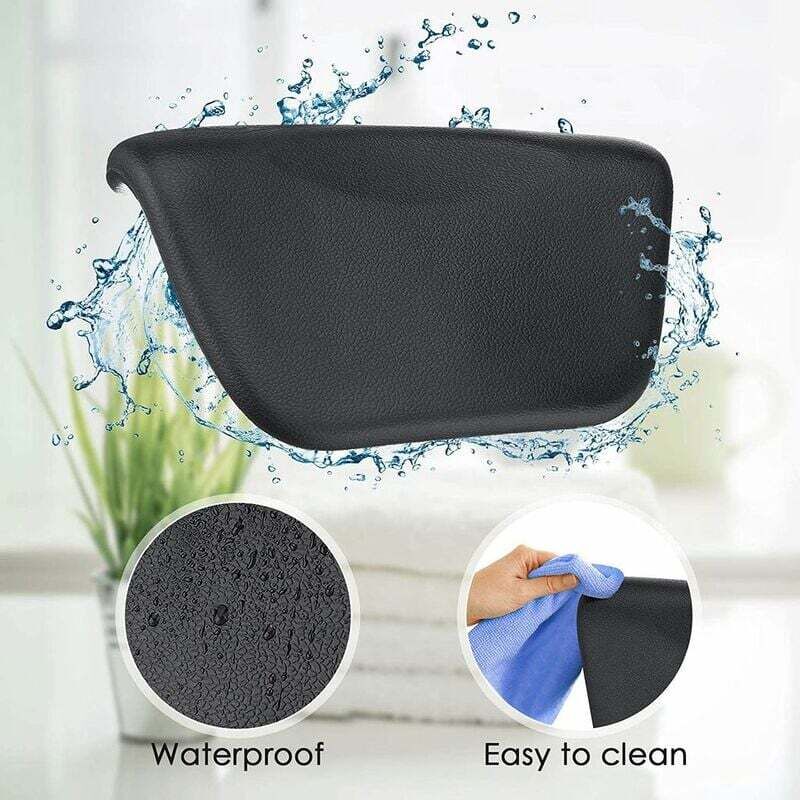Matelas De Baignoire Adulte Coussin Baignoire,Oreiller De Bain 4D Air Mesh, Coussin De Bain Ergonomique,avec 6 Ventouses Pour Se Détendre Pour Soutenir Votre Cou,Vos épaules, Votre Tête Et Votre Dos,pour Le Spa à