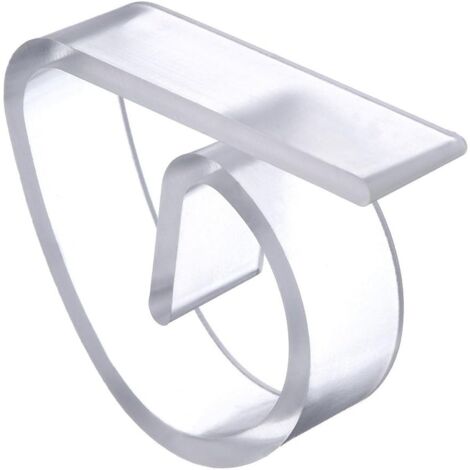 4 Pinces à Nappe Acier Inox - Fixation Solide Pour Extérieur Jardin Pique-Nique Fête
