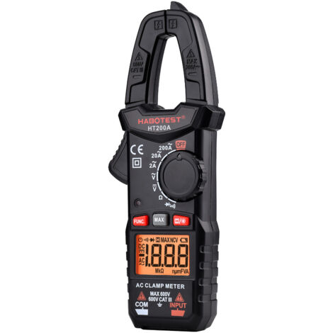 Mastech MS2108A Pince Multimètre Numérique Auto Gamme - Mesure Courant DC AC Tension Fréquence