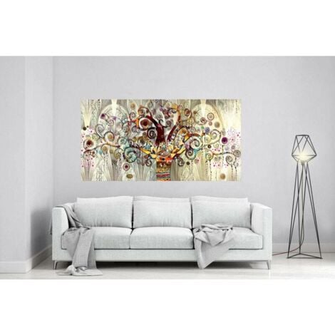 Arbre De Vie Impression sur Toile Tableau Décoration murale salon moderne 40x70cm，