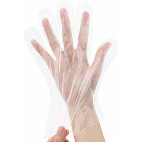 Lot De 200 Gants Jetables TPE Alimentaires - Taille M, Sans BPA, Pour Cuisine Et Préparation