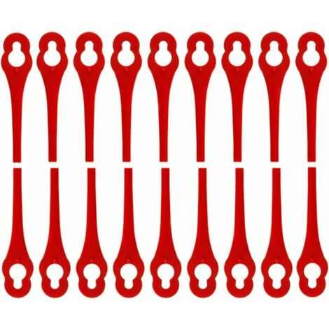 20 Lames Rechange Coupe-gazon Flora Best FRTA 20 A1 - Lames Plastique Pour Tondeuse Lidl