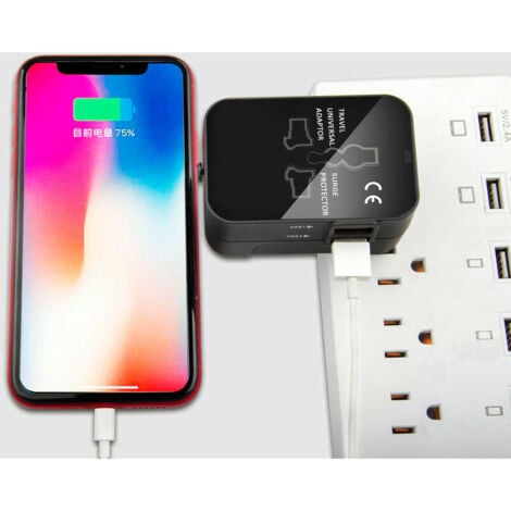 1PC adaptateur de prise de voyage universel 2 Port USB voyage dans le monde adaptateur de chargeur secteur AU US UK EU convertisseur adaptateur USB chargeur nouveau