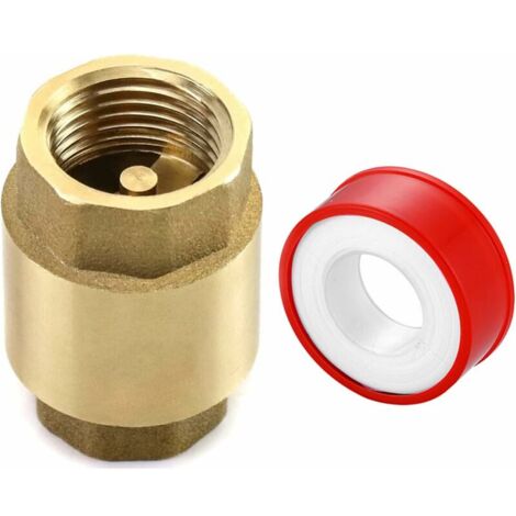 2 Clapets Anti-retour En Laiton 3/4 Pouce DN20 - Filetage Intérieur/extérieur G3/4 - Pour Conduites D'eau, Pompes