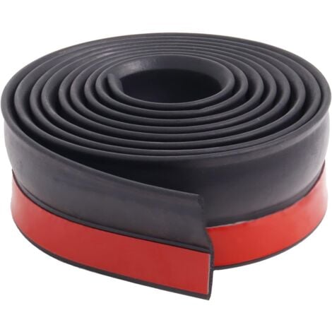 Joint de Porte de Garage Universel de 3 m, Bande d'Étanchéité en Caoutchouc pour Porte de Garage Multifonction, Bande d'Étanchéité pour Bas de Porte de Garage avec Clous