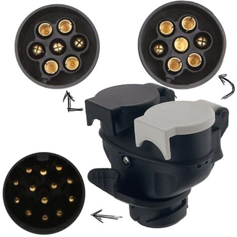 Connecteur de signal d'alimentation de remorque adaptateur de remorque, remorque camping - car accessoires