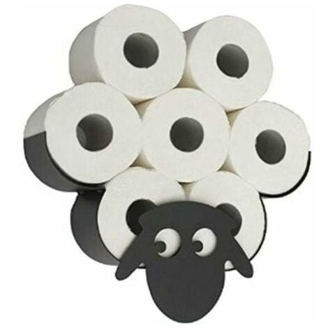 Nazalus-Vente chaude-Porte-Rouleau de Papier Toilette Animal Porte-Papier Toilette Joli Animal Support Mural Chambre Porte-Rouleau de Toilette Cuisine Salle de Bain Accessoires mouton