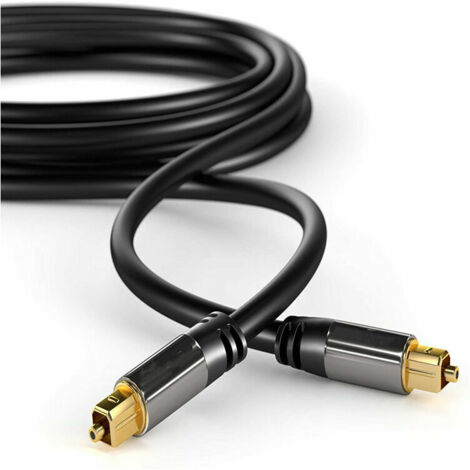 Nazalus-Vente chaude-Câble audio numérique optique 10m / câble TOSLINK (TOSLINK vers TOSLINK, câble fibre optique pour home cinéma, PS4, Xbox) Série Pro  Câble et adaptateur pour vidéosurveillance