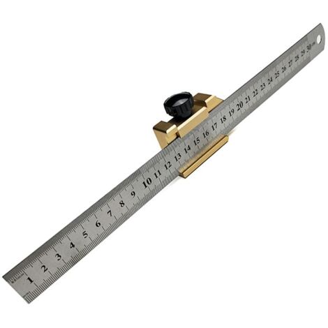 Bloc De Positionnement Pour Règle - En Acier, Tailles Variables (29mm Ici), Fixation Par Vis, Pour Tracés Précis Bricolage