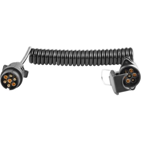 Rallonge Électrique Pour Remorque 7/13 Broches - 1,1 Mètre, 12V, Câble D'Extension Pour Attelage Voiture, Camping-car, Caravane