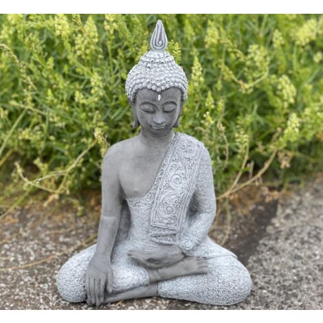 Statue Ange En Pierre Reconstituée - Décor Jardin Résistant Au Gel, Fabriqué Main Avec Patine Vieillie