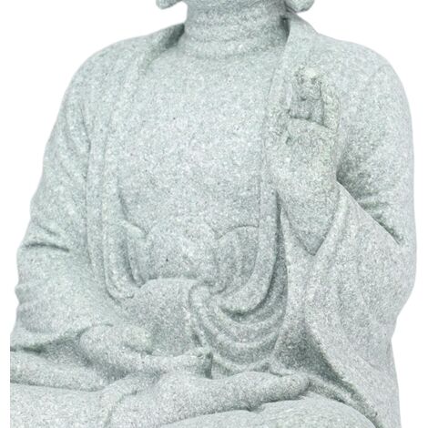Méditation Bouddha Statue Bouddha Assis Petit Jardin Zen Bouddha Sculpture Figurine Ornement Assis Bouddha Figurine pour Bureau À Domicile Salon Tabletop (Bouddha de l'intrépidité)