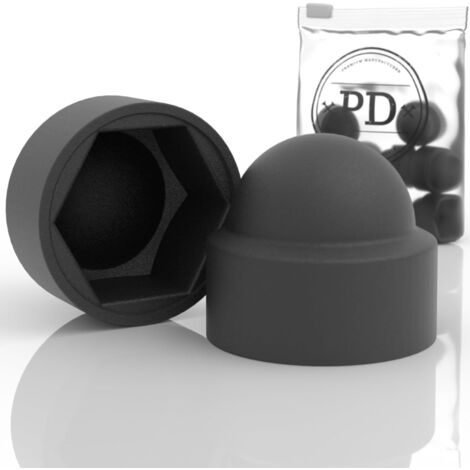 10 Embouts Caoutchouc 1 1/2 (38mm) Pour Vis Filetage - Capuchons De Protection Noirs - Uxcell