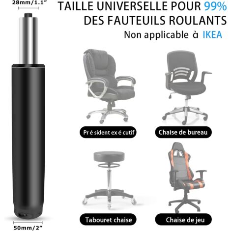 Vérin Gaz 450kg Vérin à Gaz Pour Chaise De Bureau 450kg - Piston Réglable Hauteur 300-450mm Piston Ascenseur Remplacement