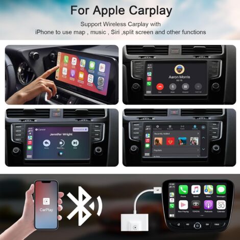 Adaptateur CarPlay sans fil pour Apple Wireless CarPlay - Blanc